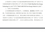 北汽蓝谷：子公司5月销量同比增长215.11%