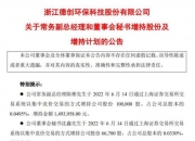 德创环保高级管理人员沈鑫减持7.31万股，减持金额76.02万元