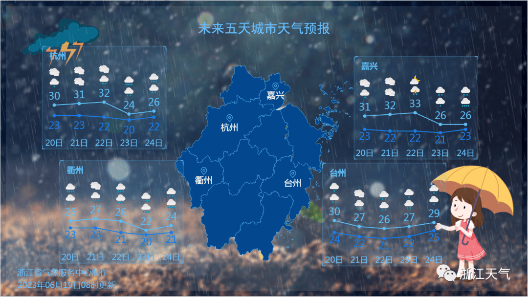 中央气象台8月14日10时继续发布暴雨蓝色预警